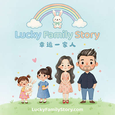 Illustraiton of the Lucky Family